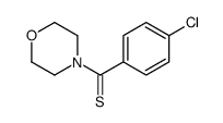 (4-chlorophenyl)-morpholin-4-ylmethanethione结构式