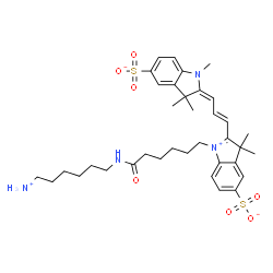 Sulfo-Cyanine3 amine结构式