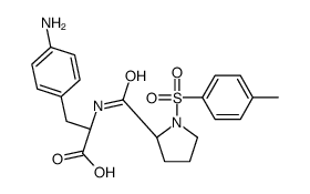 (2S)-3-(4-aminophenyl)-2-[[(2S)-1-(4-methylphenyl)sulfonylpyrrolidine-2-carbonyl]amino]propanoic acid Structure