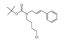 N-(tert-butoxycarbonyl)-N-(4-chlorobutyl)cinnamylamine Structure