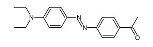 1-(4-(4-(diethylamino)phenylazo)phenyl)ethanone结构式