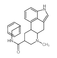 N-benzyl-7-methyl-6,6a,8,9,10,10a-hexahydro-4H-indolo[4,3-fg]quinoline-9-carboxamide结构式