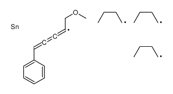 tributyl-(5-methoxy-1-phenylpent-1-en-3-yn-2-yl)stannane Structure