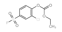 (2-chloro-4-fluorosulfonylphenyl) ethyl carbonate Structure