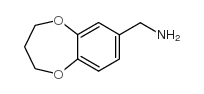 3,4-dihydro-2H-1,5-benzodioxepin-7-ylmethylamine Structure