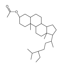 [(3S,5S,8R,9S,10S,13R,14S,17R)-17-[(2R,5R)-5-ethyl-6-methylheptan-2-yl]-10,13-dimethyl-2,3,4,5,6,7,8,9,11,12,14,15,16,17-tetradecahydro-1H-cyclopenta[a]phenanthren-3-yl] acetate结构式