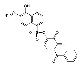 4-benzoyl-2,3-dihydroxyphenyl 6-diazo-5,6-dihydro-5-oxonaphthalene-1-sulphonate结构式