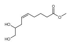 (Z)-methyl 8,9-dihydroxynon-5-enoate Structure