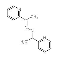 Ethanone,1-(2-pyridinyl)-, 2-[1-(2-pyridinyl)ethylidene]hydrazone Structure