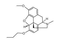 6-propoxy-6-demethoxythebaine Structure