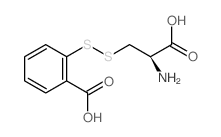 Benzoic acid,2-[(2-amino-2-carboxyethyl)dithio]-, (R)- (9CI)结构式