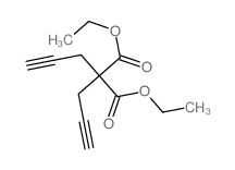 Propanedioic acid,2,2-di-2-propyn-1-yl-, 1,3-diethyl ester Structure