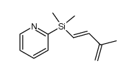 (E,E)-2-pyridyldimethyl(3-methylbuta-1,3-dienyl)silane结构式