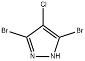 3,5-dibromo-4-chloro-1H-pyrazole Structure