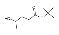 t-butyl γ-hydroxyvalerate Structure