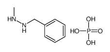 1-benzyl-2-methylhydrazine,phosphoric acid Structure