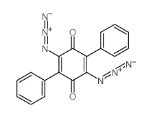 2,5-Cyclohexadiene-1,4-dione,2,5-diazido-3,6-diphenyl- Structure