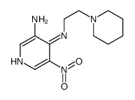 5-nitro-4-N-(2-piperidin-1-ylethyl)pyridine-3,4-diamine结构式