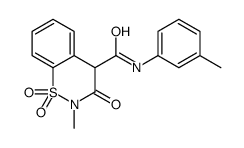 2-Methyl-N-(3-methylphenyl)-3-oxo-3,4-dihydro-2H-1,2-benzothiazin e-4-carboxamide 1,1-dioxide结构式