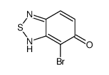 7-bromo-1H-2,1,3-benzothiadiazol-6-one Structure