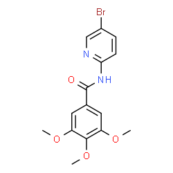 N-(5-bromopyridin-2-yl)-3,4,5-trimethoxybenzamide结构式