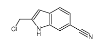 2-(chloromethyl)-1H-indole-6-carbonitrile Structure