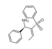 (R,E)-1-phenyl-2-(phenylsulfonyl)but-2-en-1-amine结构式