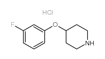 4-(3-氟苯氧基)哌啶(HCL)结构式