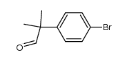 2-(4-溴苯基)-2-甲基丙醛结构式