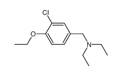 N-(3-Chlor-4-aethoxybenzyl)-N,N-diaethylamin Structure