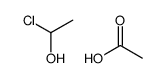 acetic acid,1-chloroethanol Structure