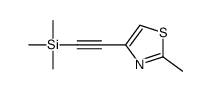 2-Methyl-4-((triMethylsilyl)ethynyl)thiazole structure