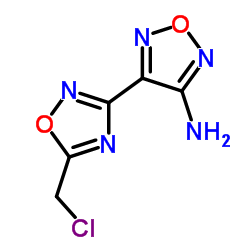 4-[5-(Chloromethyl)-1,2,4-oxadiazol-3-yl]-1,2,5-oxadiazol-3-amine结构式