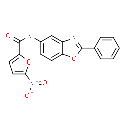 5-NITROFURAN-2-CARBOXYLICACID(2-PHENYLBENZOOXAZOL-5-YL)AMIDE结构式