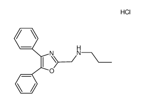 (4,5-diphenyl-oxazol-2-ylmethyl)-propyl-amine, monohydrochloride Structure