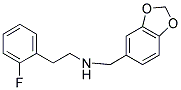 BENZO[1,3]DIOXOL-5-YLMETHYL-[2-(2-FLUORO-PHENYL)-ETHYL]-AMINE structure