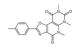 5,6,8-trimethyl-2-(4-methylphenyl)-[1,3]oxazolo[1,2]pyrido[4,5-b]pyrimidine-4,7,9-trione结构式