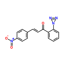 (2E)-3-(4-Nitrophenyl)-1-[2-(1H-triaziren-1-yl)phenyl]-2-propen-1-one结构式