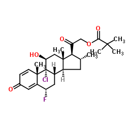 clocortolone pivalate Structure