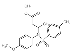 methyl 3-[(4-methoxyphenyl)-(4-methylphenyl)sulfonyl-amino]butanoate Structure