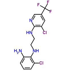 3-CHLORO-N2-(2-([3-CHLORO-5-(TRIFLUOROMETHYL)-2-PYRIDINYL]AMINO)ETHYL)-1,2-BENZENEDIAMINE结构式
