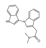 2-[1-(1H-indol-3-yl)indol-3-yl]-N,N-dimethylacetamide Structure