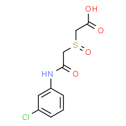 2-([2-(3-CHLOROANILINO)-2-OXOETHYL]SULFINYL)ACETIC ACID structure