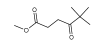 methyl 5,5-dimethyl-4-oxohexanoate结构式