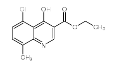 Ethyl 5-chloro-8-methyl-4-oxo-1,4-dihydroquinoline-3-carboxylate structure