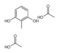 acetic acid,2-methylbenzene-1,3-diol Structure