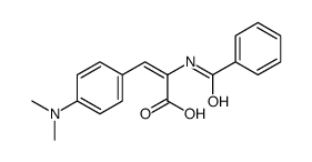 (2E)-2-(Benzoylamino)-3-[4-(dimethylamino)phenyl]acrylic acid structure