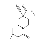 1-tert-Butyl 4-methyl 4-cyanopiperidine-1,4-dicarboxylate structure
