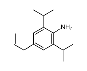 2,6-di(propan-2-yl)-4-prop-2-enylaniline结构式