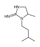 5-methyl-1-(3-methylbutyl)-4,5-dihydroimidazol-2-amine结构式